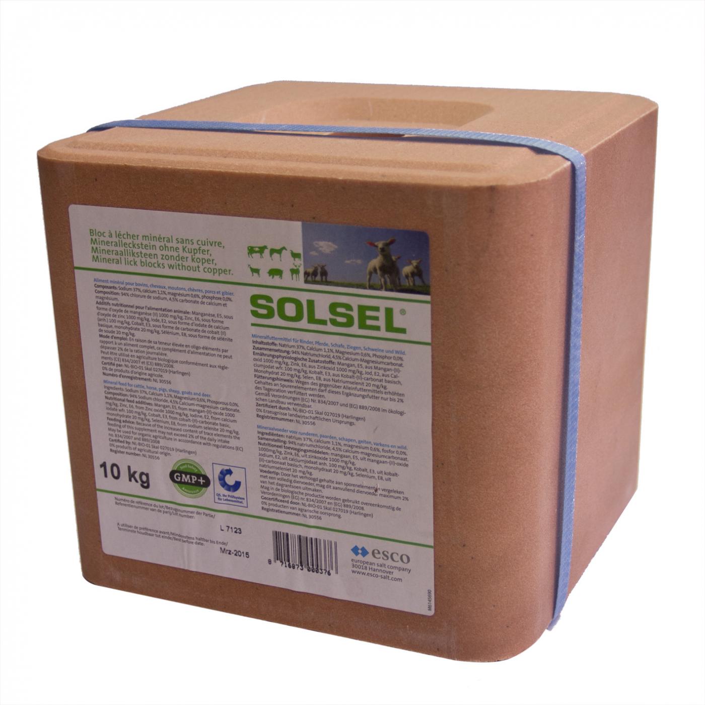 Bloc mieral sans cuivre a lecher 10 kg